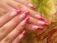 French pink mit Glitter