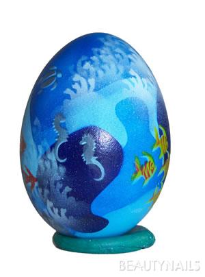 2. Airbrush Ei... - 005 Gegenstände - Habe hier ein ganzes Ei mit der Airbrushtechnik bemalt, wenn Nailart