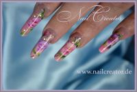 Floral Nails mit Blumendesign Gelnägel