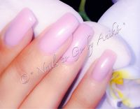 Gel-Modellage / Nude-Rose Glitter Gelnägel