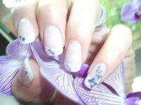 Lavender Butterfly Gelnägel