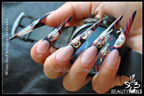 WatcheDesign-Stiletto Gelnägel - I am back from vacation with a lot of new ideas...  Nailart