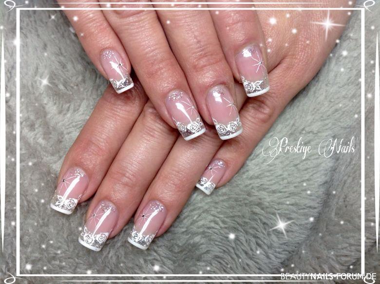 Hochzeit Nailart - French Design