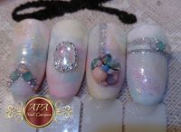 Japanische Nail Art Opal Mustertips