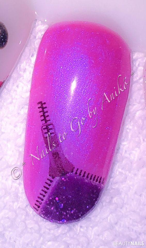 Muster-Tip / Wild-Orchid & Zip Violet-Moon Glitter Mustertips - Ich freue mich auf eure Bewertungen und Kommentare...  Nailart