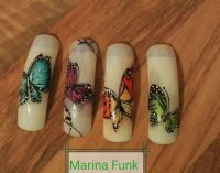 Schmetterlinge mit Acryl Malfarben gemalt Mustertips