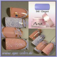 Zartes Lila mit Stamping Mustertips