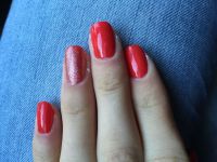 Roter Nagellack / Finger Nageldesign