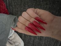 Red nails Stilettos