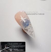 Cracked Ice - Eiseffekt mit Schneekristall Winter & Weihnachten