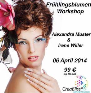 Workshop Nail Art nach Gummersbach am 6.4.2014 von 10:00 Uhr bis 15:00 Uhr "Estetik" - Soest & CreaBliss in Online-Shop