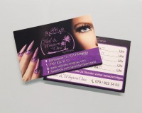 Visitenkarten mit UV-Lack Nagelstudiowerbung - Drucksachen & Werbeartikel in Marketing