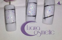 Mit Matten Versiegelungsgel überziehen Winterblues Anleitungen Luana Cosmetic in Nageldesign