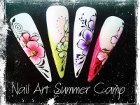 One Stroke Fingernägel bunt Nail Art Summer Camp in 53578 in Nailart Kurse