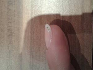Seitenansicht fertiger nagel Reine Fiberglas-Modellage - was ist wirklich dran? in Fiberglas