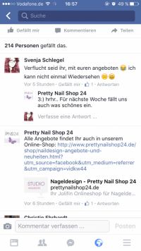 Facebook Gele & Farben sortieren in Small Talk