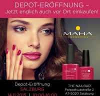 MAHA Depot in Salzburg CND MAHA DEPOT ERÖFFNUNG IN SALZBURG in Marketing