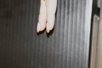 Seitenansicht Schablonenmodellage Ballerinaform in Anfänger Nageldesign