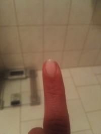 Zeigefinger Finger schmerzen in Gelnägel