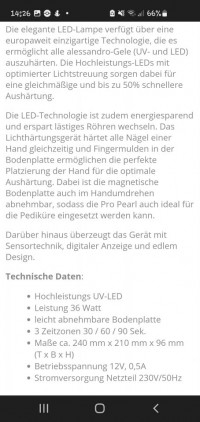 Beschreibung Empfehlung für LED/Uv Kombi Gerät gesucht in Nagelstudio Zubehör