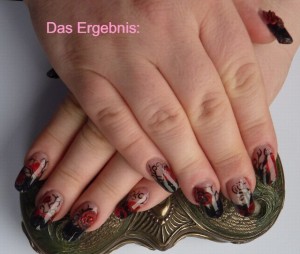 6 Anleitungen Gothic-Nails in Nageldesign