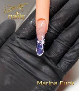 7. fertig French Nails Tutorial von Marina Funk in Nageldesign