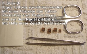 7. Tattoos Step by Step Tiger Anleitung in Nageldesign