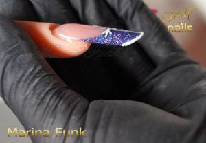 8. fertig French Nails Tutorial von Marina Funk in Nageldesign