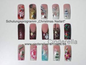 Cinderella Knill Weihnachts- Nailart-Seminar mit Cinderella Knill in Nailart Schulung