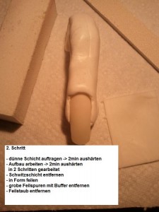 2. Schwitzschicht entfernen etc. Anleitung Eis Nail-Art für Winternägel in Nageldesign