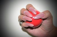 Acrylic Pink Gel Russian Nails - Nudeton Acrylnägel