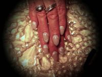 acrylnägel mit Fullcover und Malerei Acrylnägel