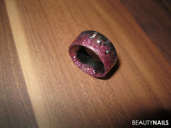 glitter ring Acrylnägel - hier mal ein funkelnder glitter ring...alles allein hergestellt Nailart