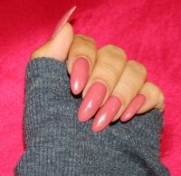 pink almond nails Acrylnägel