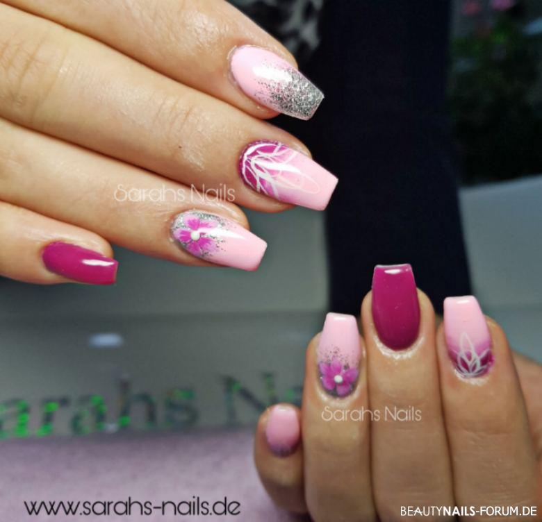 31 süße Acryl rosa Sarg Nägel Design für lange Nägel - - # 