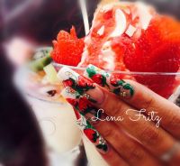 Erdbeeren Nägel Frühling- & Sommer