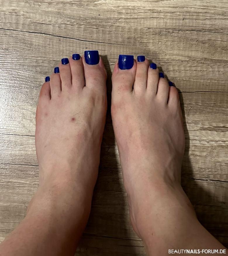 Acrylfussnägel Blau Acrylfussnägel Blau