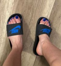 Acrylfussnägel Blau Füsse