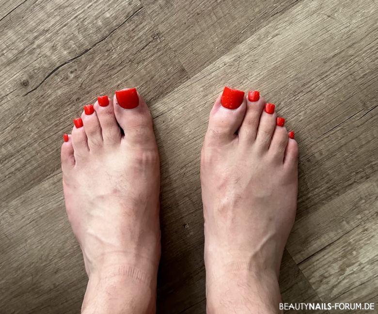 Acrylfussnägel Rot Acrylfussnägel Rot