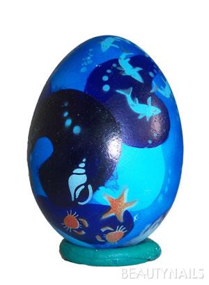 2. Airbrush Ei... - 002 Gegenstände - Habe hier ein ganzes Ei mit der Airbrushtechnik bemalt, wenn Nailart