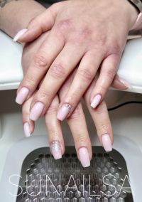 Babyboomer Glitzer Gelnägel