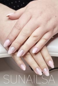 Babyboomer Glitzer Gelnägel