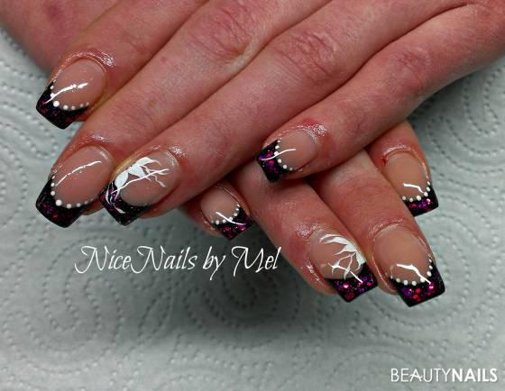 Black Nails Gelnägel - mit bissl Blitze verarbeitet - Gele alle von RM Beautynails Nailart
