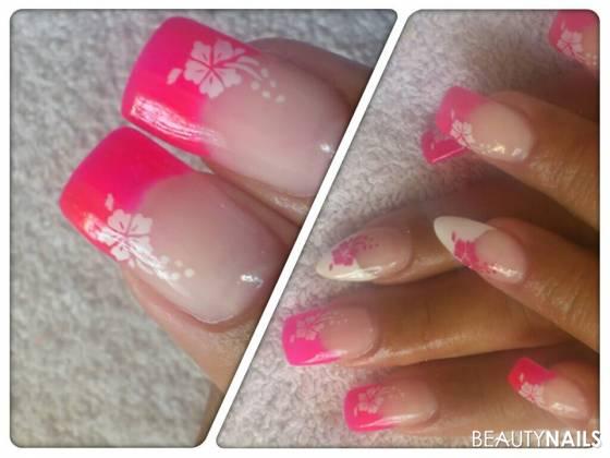 Dezent in Pink Gelnägel -  Nailart