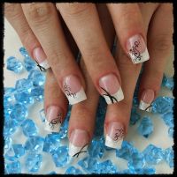 French Nails White Gelnägel