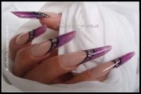 Kobaltviolet-Nails Gelnägel
