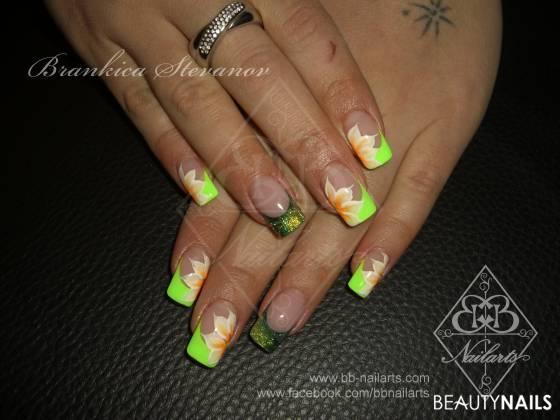 neon flash Gelnägel - hanse geleich liebe den verlauf am ringfinger   Nailart