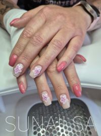 Pink Flower Gelnägel