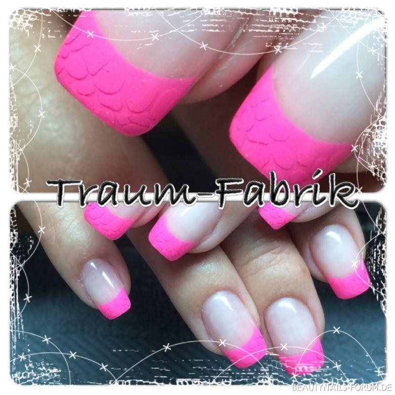Pinke Frenchnails