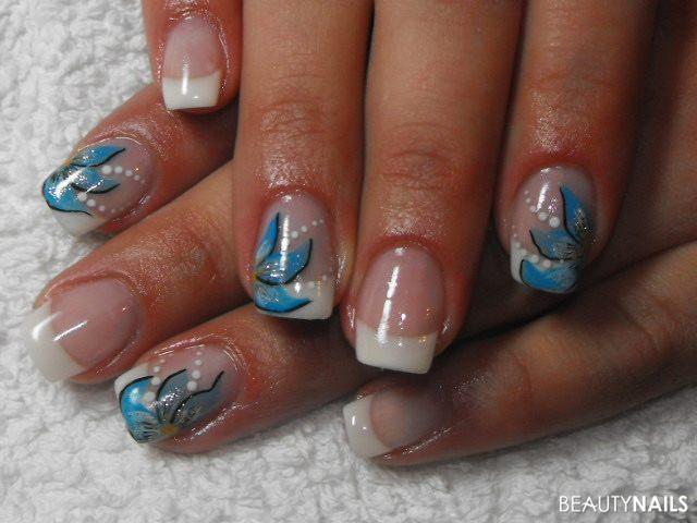 Pinselmalerei Gelnägel -  Nailart